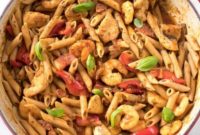 Cajun Chicken and Shrimp Pasta