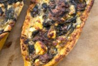 Spinach & Feta Turkish Pide (Vegetarian)