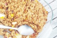 Delicious Peach Nectarine Mango Crumble