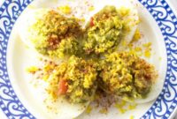 Creamy Avocado Deviled Eggs