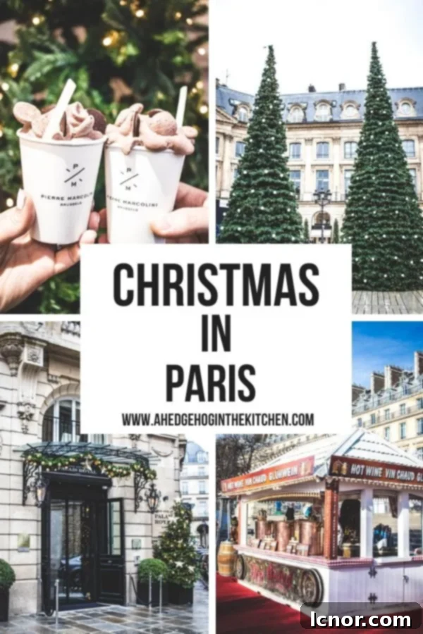 Christmas in Paris travel guide - Pin for later