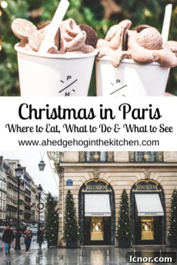 Paris Christmas Activities - Pin for later