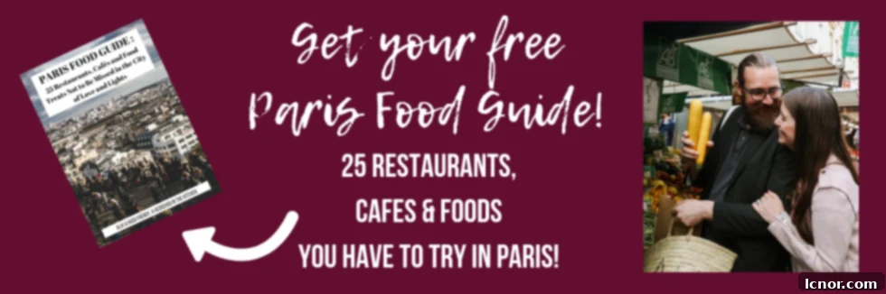 Paris Food Guide in a Post Box