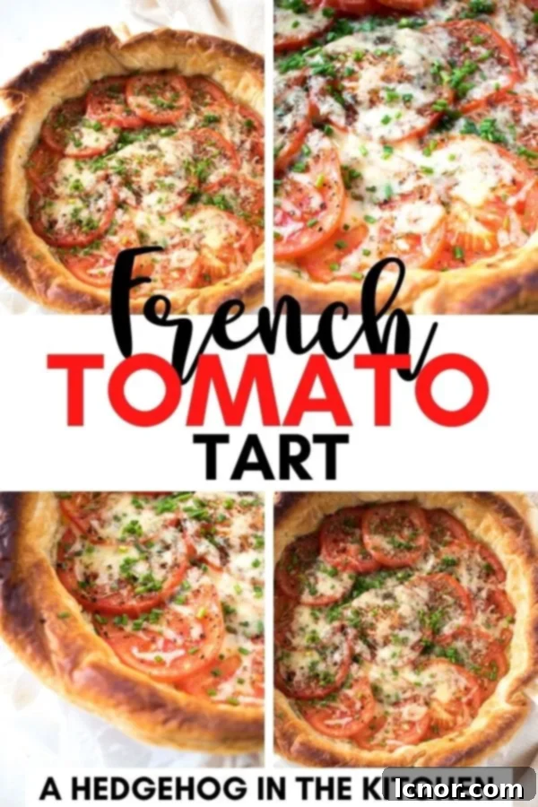 French tomato tart on a cooling rack