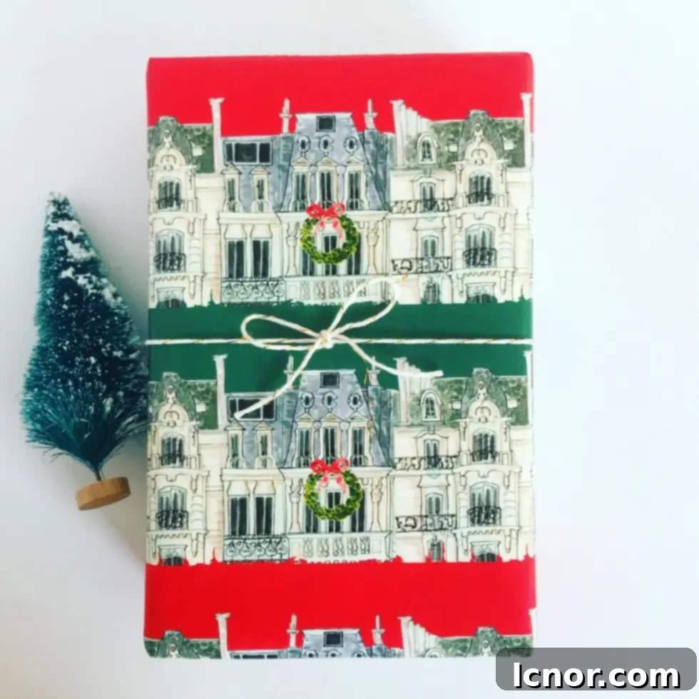 Paris wrapping paper for the holidays