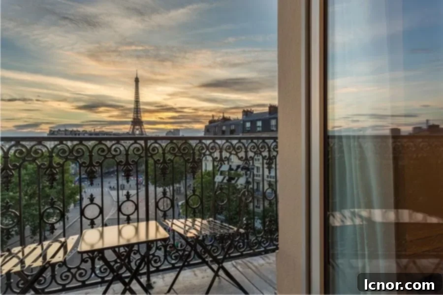 Paris Hotels with Views of the Eiffel Tower - Hôtel La Comtesse