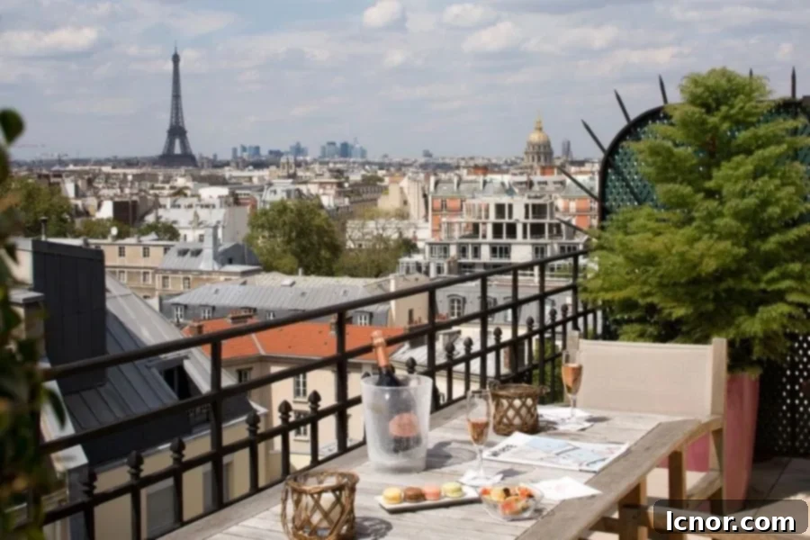 Paris Hotels with Views of the Eiffel Tower - Le Littré