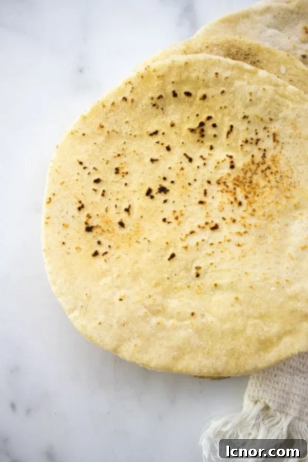 homemade pita to serve with Hmiss
