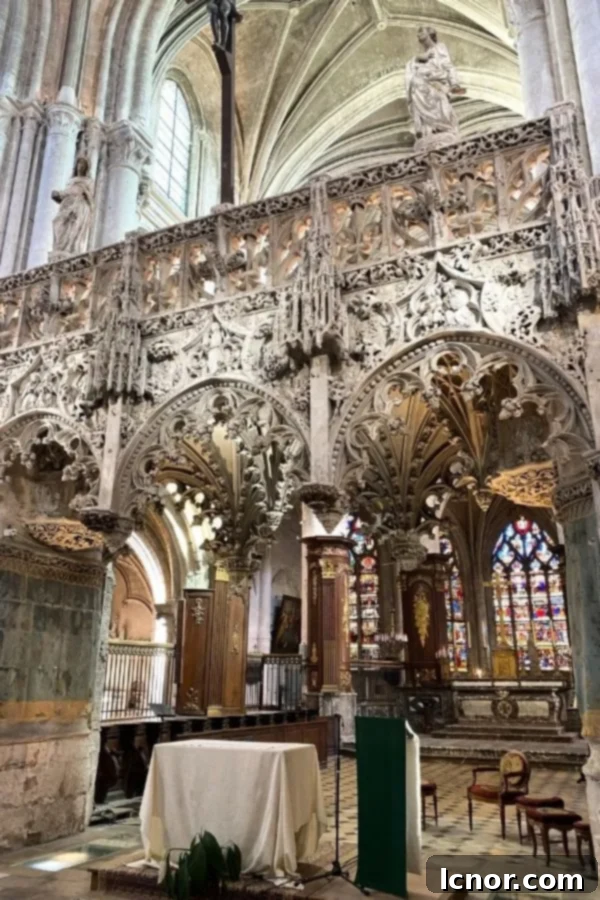 Sainte Madeleine Church in Troyes France, known for its rood screen