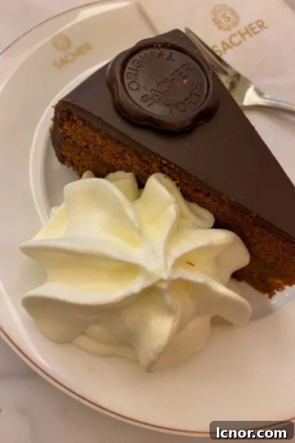 Sacher Torte from Hotel Sacher, Vienna, Austria, a romantic dessert to share