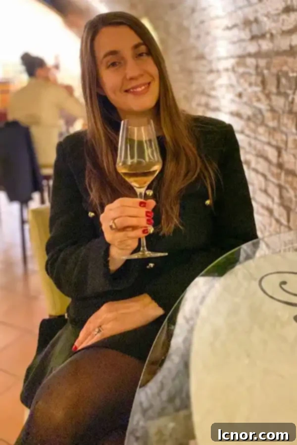woman drinking rose sparkling wine during the sparkling rose wine tasting at Schlumberger Wine Cellar