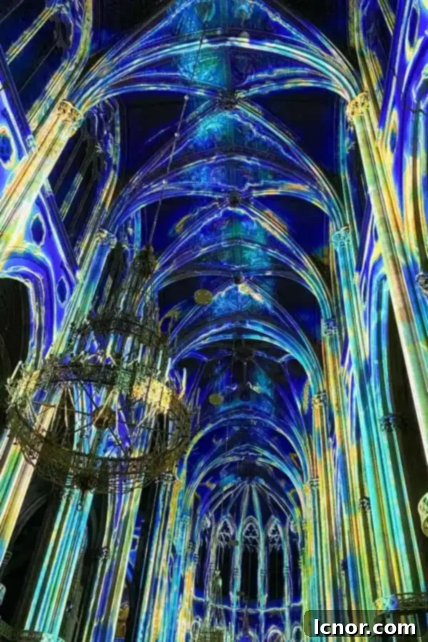 The stunning Light of Creation immersive show in Vienna's Votive Church