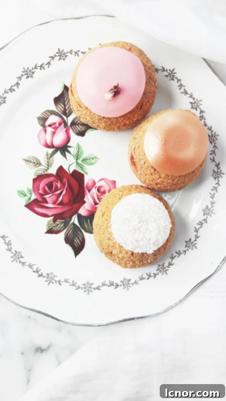 Popelini Paris. Perfect dessert choux, rose & raspberry, apple tatin & tapioca. Lovely with coffee or tea. | ahedgehoginthekitchen.com