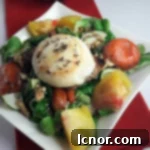 Warm Goat Cheese Salad with Poached Apricots