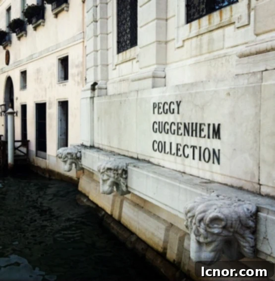 Guggenheim in Venice - View of the Peggy Guggenheim Collection from the water