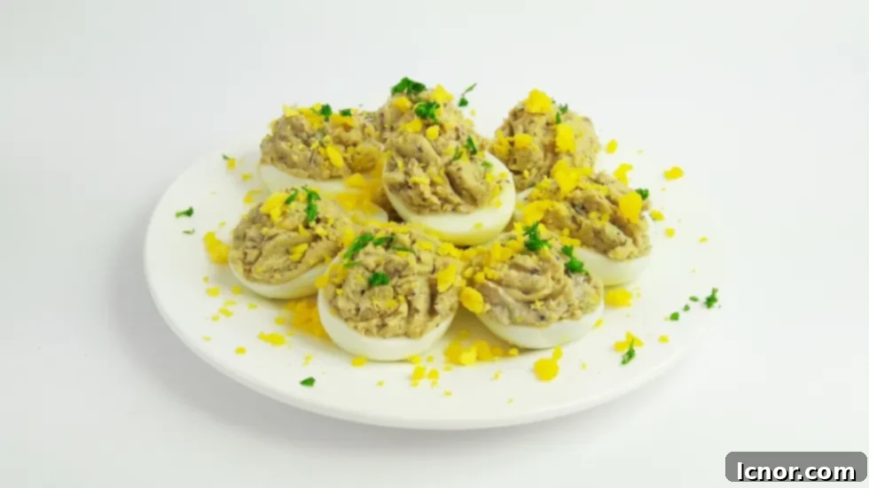 gourmet deviled eggs with sardine rillettes recipe