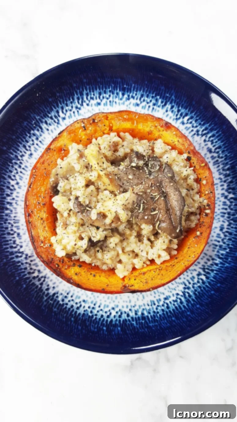 Pumpkin Mushroom Bowls + Brown Rice. A Hedgehog in the Kitchen. www.ahedgehoginthekitchen.com.