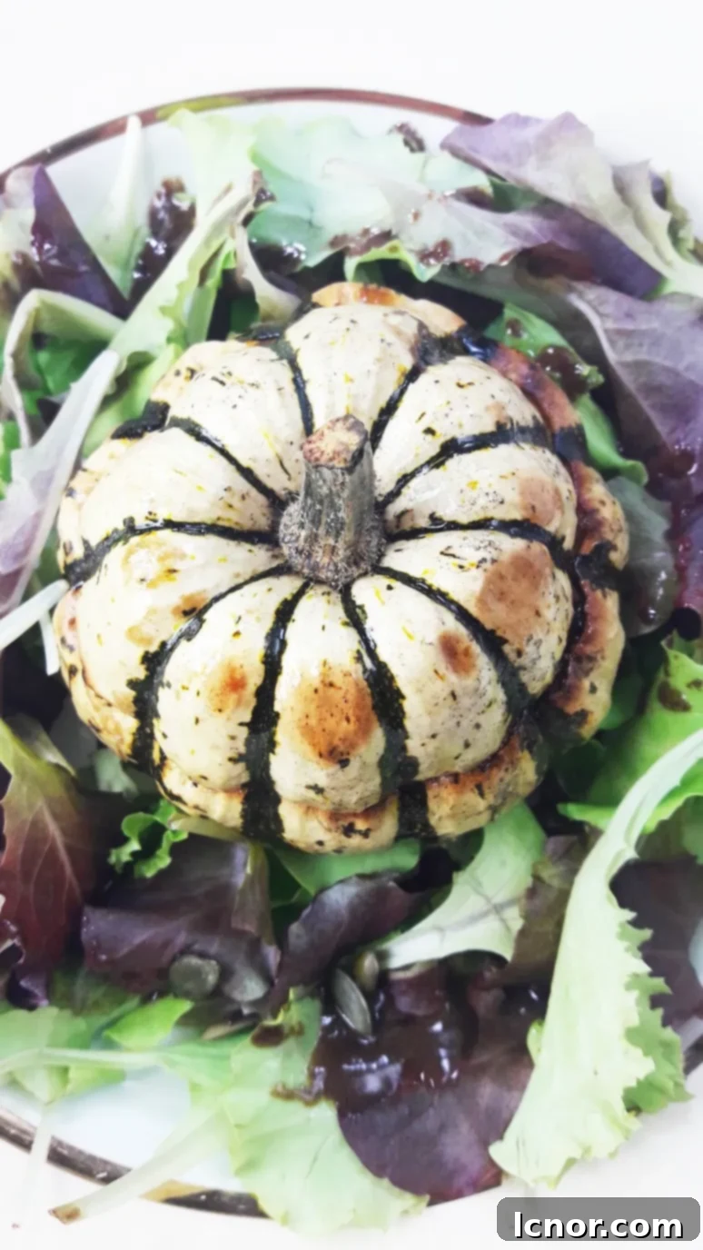 Sweet dumpling mini squash + raclette cheese. | ahedgehoginthekitchen.com.