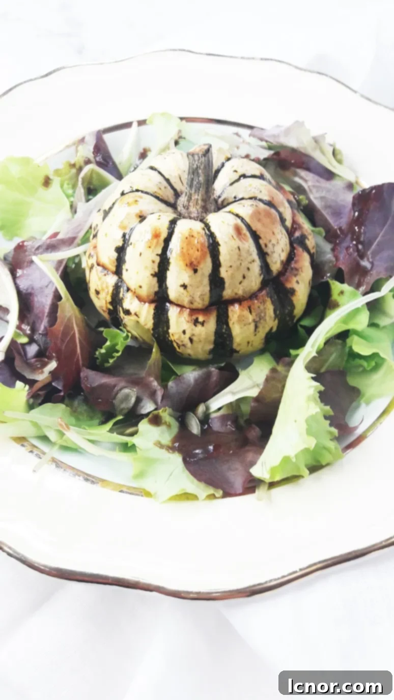 Sweet dumpling mini squash + raclette cheese. | ahedgehoginthekitchen.com.