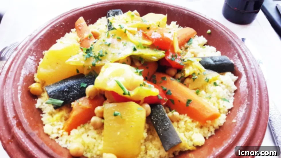 Vegetable couscous at Le Riad. A Hedgehog in the Kitchen. www.ahedgehoginthekitchen.com.