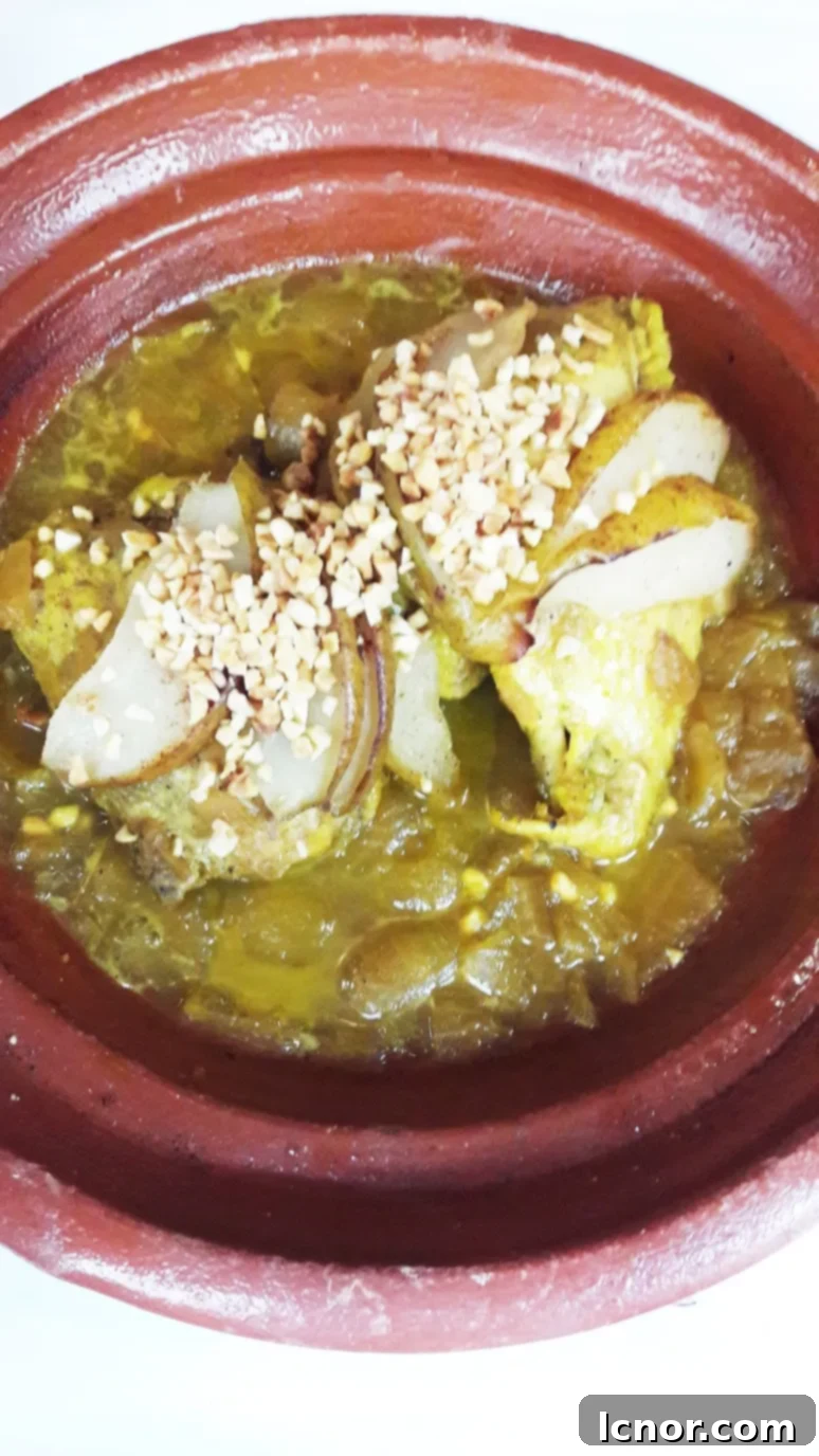 Chicken and cinnamon poached pear tagine at Le Riad. A Hedgehog in the Kitchen. www.ahedgehoginthekitchen.com.