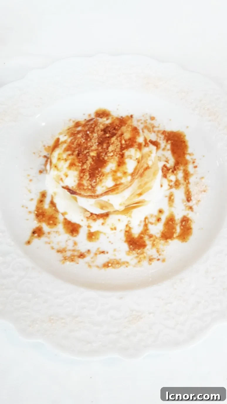 Moroccan pastilla dessert at Le Riad. A Hedgehog in the Kitchen. www.ahedgehoginthekitchen.com.