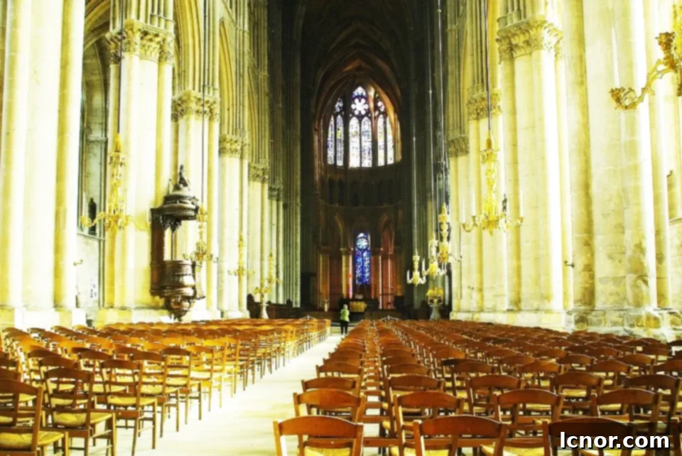 Intricate details inside Reims Cathedral. A Hedgehog in the Kitchen. www.ahedgehoginthekitchen.com.
