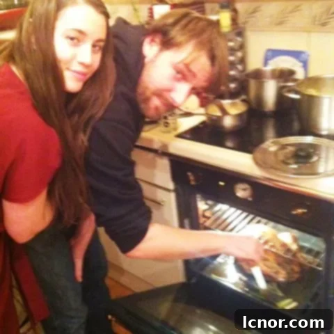 Our first Thanksgiving celebration in Paris, a cherished memory.