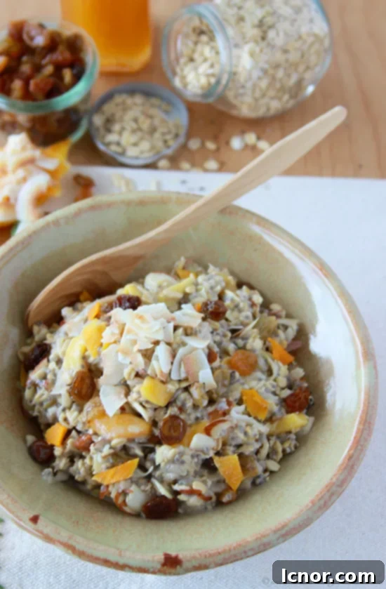 Romantic breakfast ideas for Valentine's Day? | Mango Coconut Chia Overnight Oats. | ahedgehoginthekitchen.com