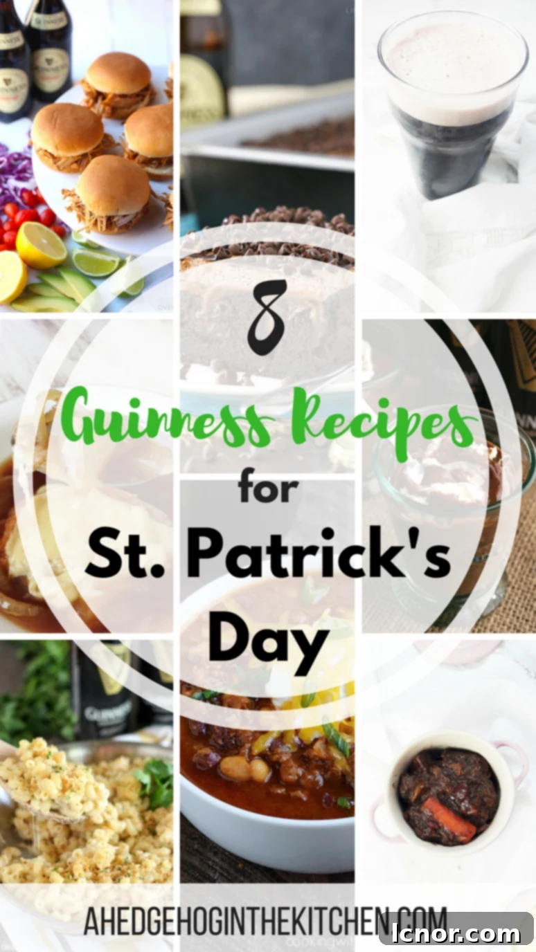 8 Guinness recipes for St. Patrick's Day. | ahedgehoginthekitchen.com