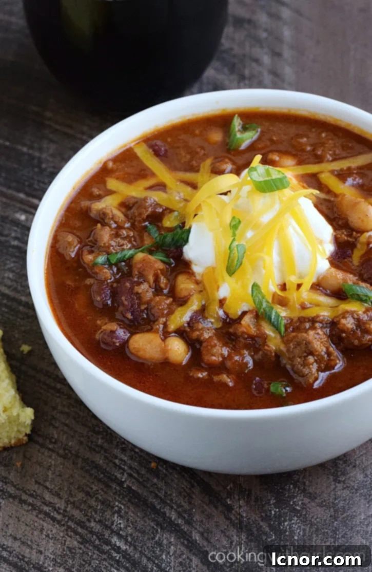 Guinness Chili for St. Patrick's Day | ahedgehoginthekitchen.com