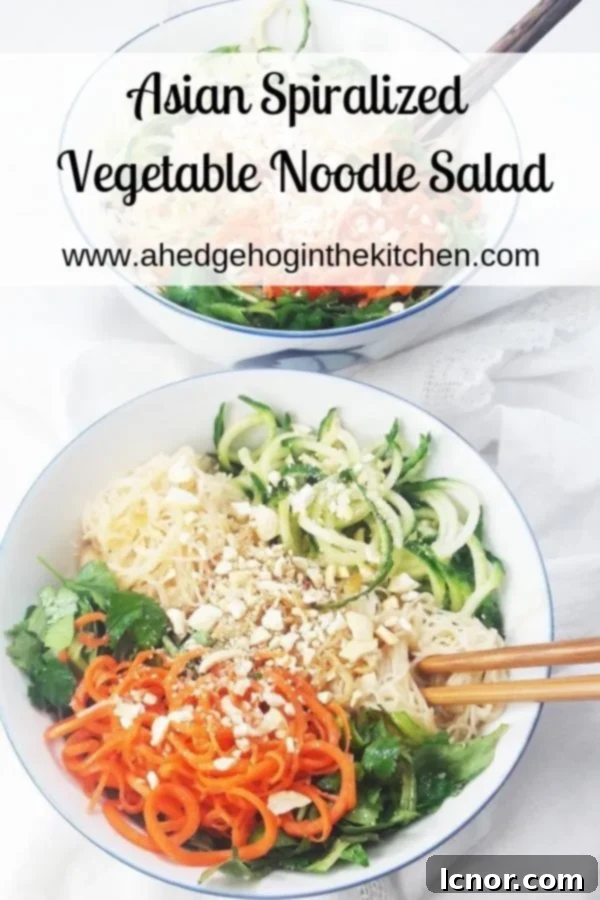Asian Spiralized Vegetable Noodle Salad