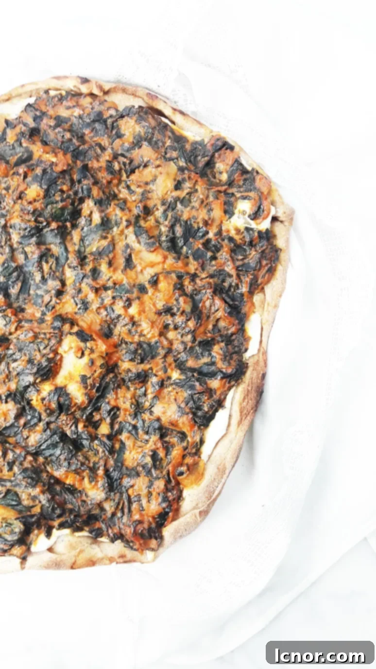 Indian wholewheat palak paneer pizza. A real food, nutritious & delicious homemade pizza recipe. | ahedgehoginthekitchen.com