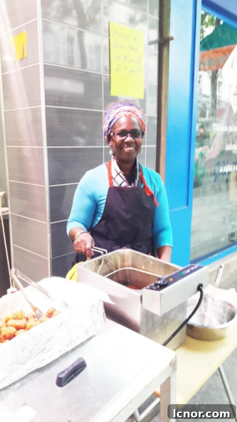 Enjoy West Indian accras in Paris at the weekend pop-up food stand at the L'Escale Marine fish shop on the rue des Martyrs. | ahedgehoginthekitchen.com