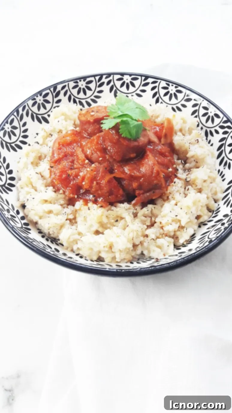 Creole sausage rougail. Our favorite recipe from Reunion Island. | ahedgehoginthekitchen.com