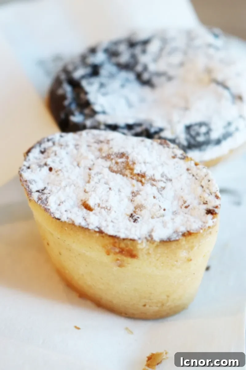 The Essential Italian Breakfast Indulgence 4 Close-up of a perfectly baked Budino di Riso, a traditional Tuscan rice pastry.