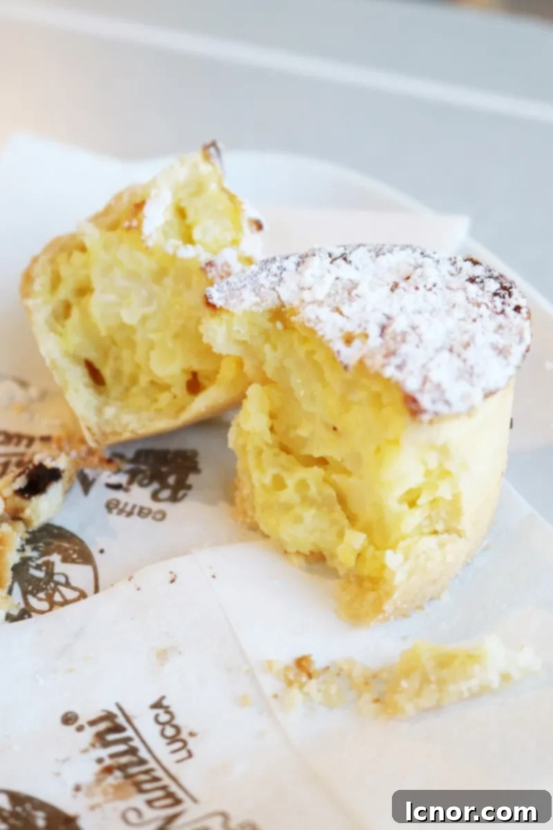 The Essential Italian Breakfast Indulgence 5 Various Tuscan Budini pastries displayed in a traditional Italian bakery