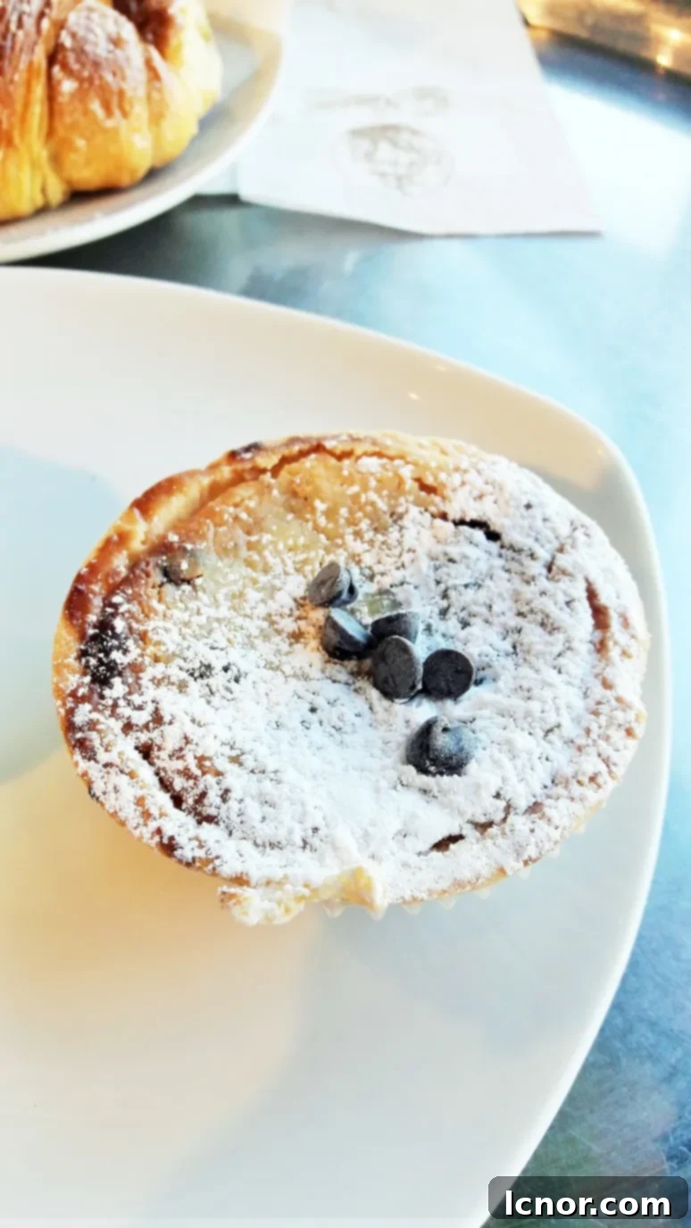 The Essential Italian Breakfast Indulgence 6 Ricotta and chocolate chip budino, a delicious Italian breakfast pastry