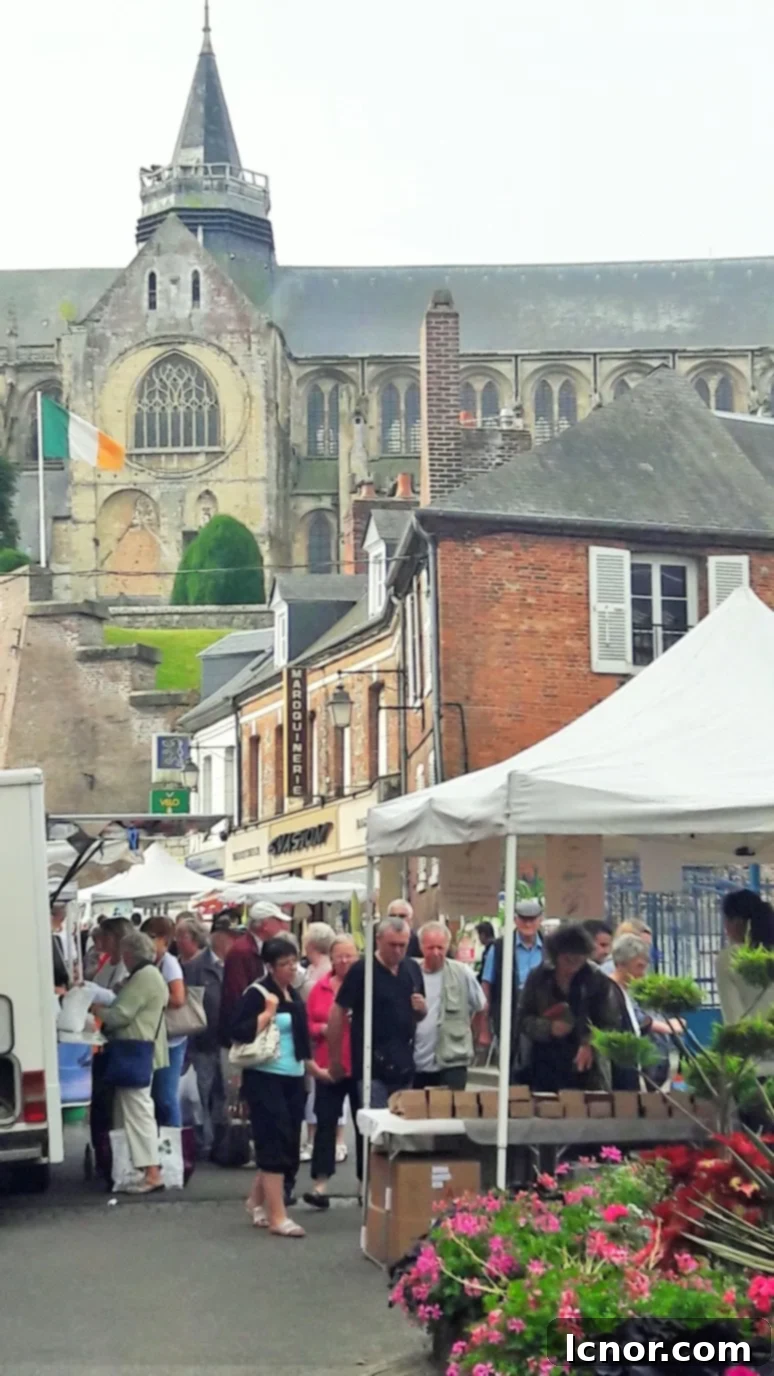 Outdoor market in Ault, Somme Bay, France. | ahedgehoginthekitchen.com