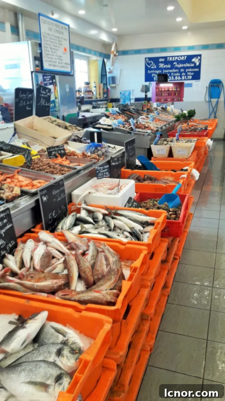 Le Tréport fish market in Somme Bay, France. | ahedgehoginthekitchen.com