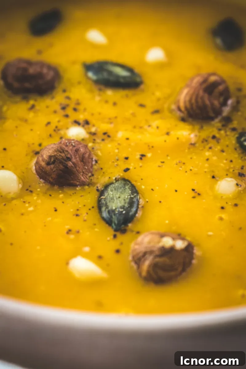 Autumn glow butternut squash soup | ahedgehoginthekitchen.com