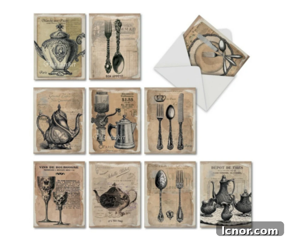 Gift Guide from Our Parisian Home. Vintage French Note Cards. | ahedgehoginthekitchen.com