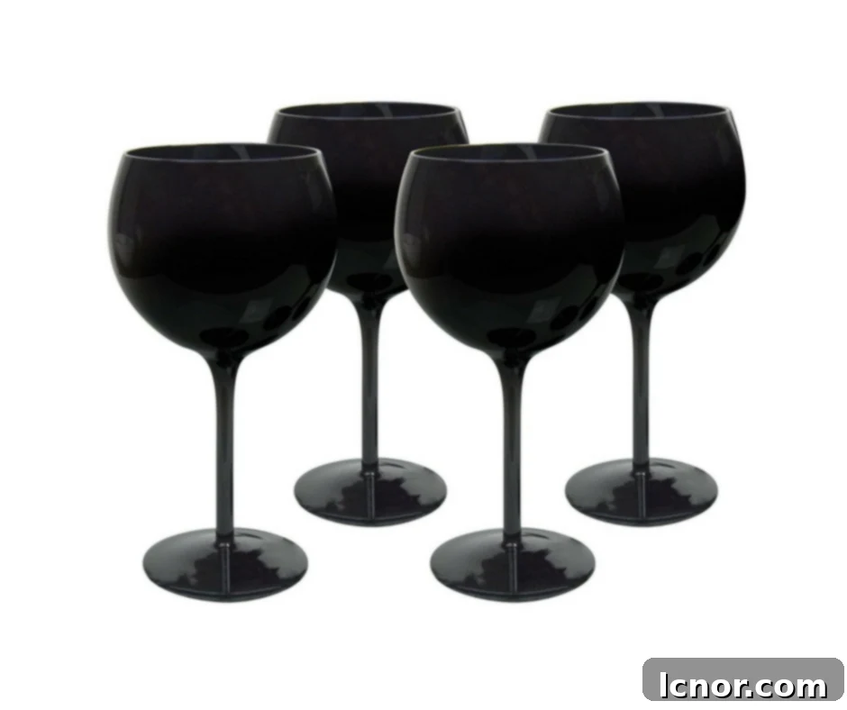 Gift Guide from Our Parisian Home. Black Wine Tasting Cups. | ahedgehoginthekitchen.com