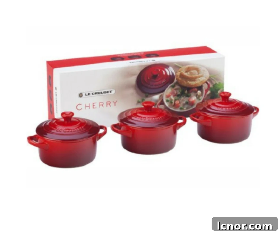 Gift Guide from Our Parisian Home. Mini Red Le Creuset Casseroles. | ahedgehoginthekitchen.com