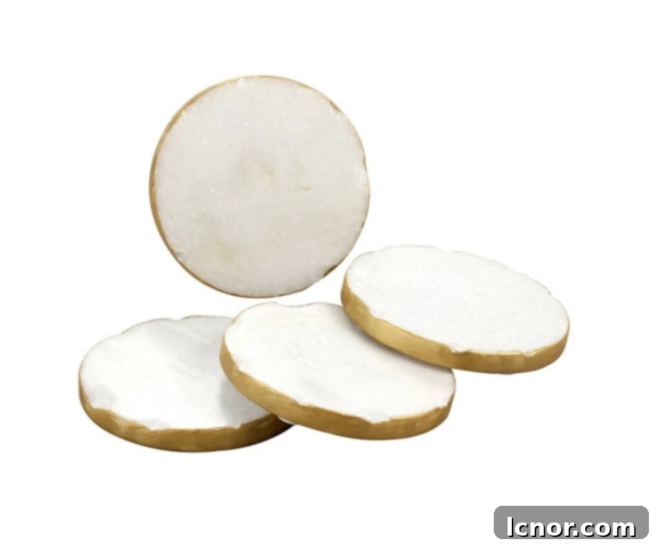 Gift Guide from Our Parisian Home. Marble Coasters. | ahedgehoginthekitchen.com