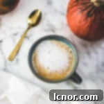 Easy Pumpkin Spice Latte Recipe - no syrup required - ahedgehoginthekitchen.com
