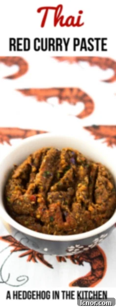 Pin this recipe for homemade Thai Red Curry Paste to your Pinterest board for easy access later!