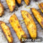 Golden Crispy Sweet Potato Wedges 5 Sweet Potato Wedges #sweetpotato #appetizers #sweetpotatorecipes #vegan