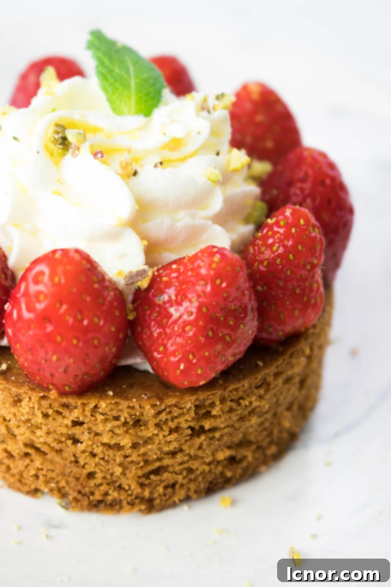 Fresh Strawberry Pie with shortbread & cream, showcasing its irresistible beauty