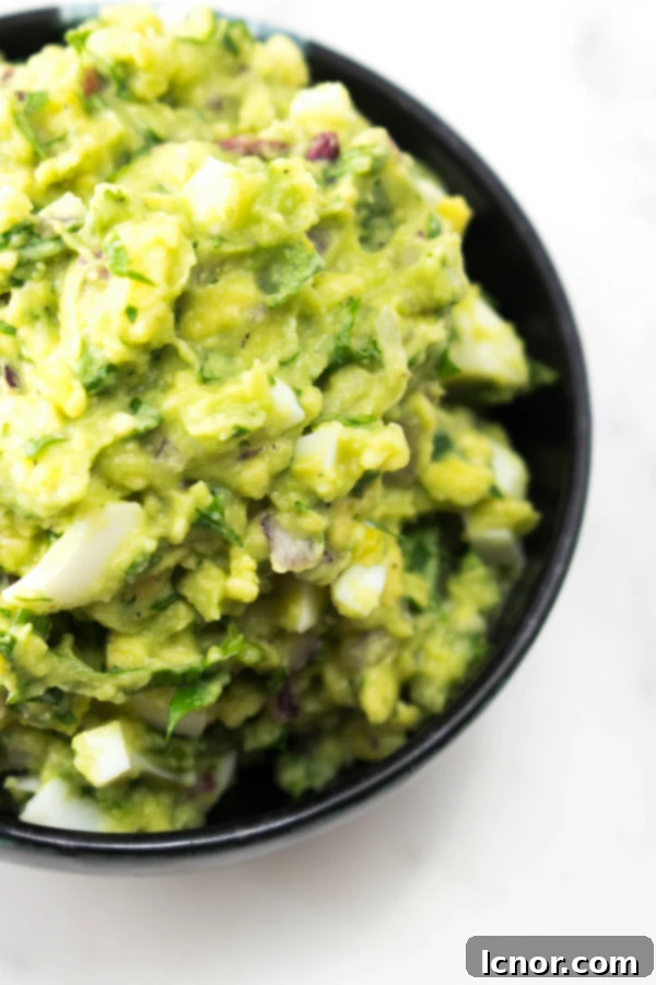 Freshly Prepared Nicaraguan Guacamole in a Bowl
